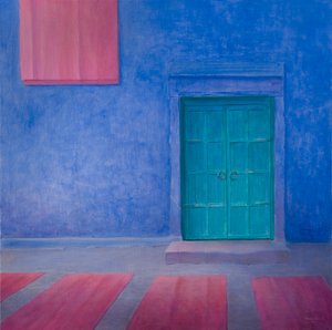 Green Door Jodhpur，2010（画布上的丙烯酸）